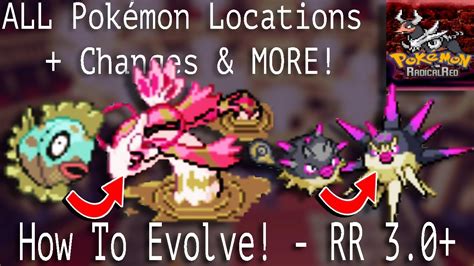 Pokemon Radical Red Evolution Changes .